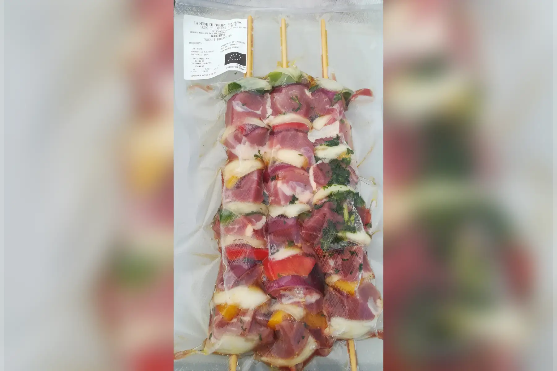 porc - brochette marinée