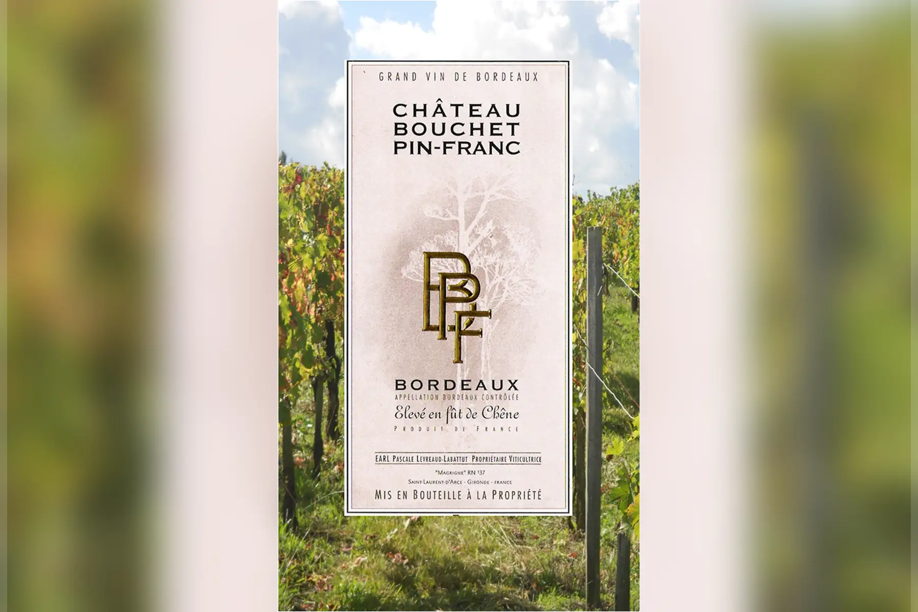 vin rouge bordeaux supérieur cuvée 2019