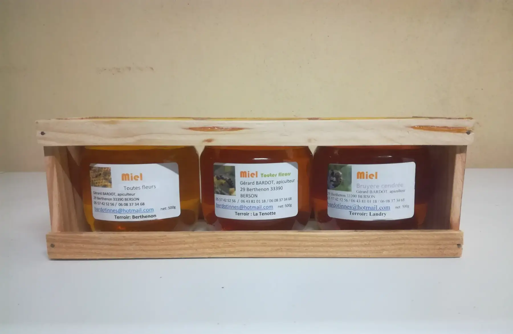 miel en coffret cadeau de noel