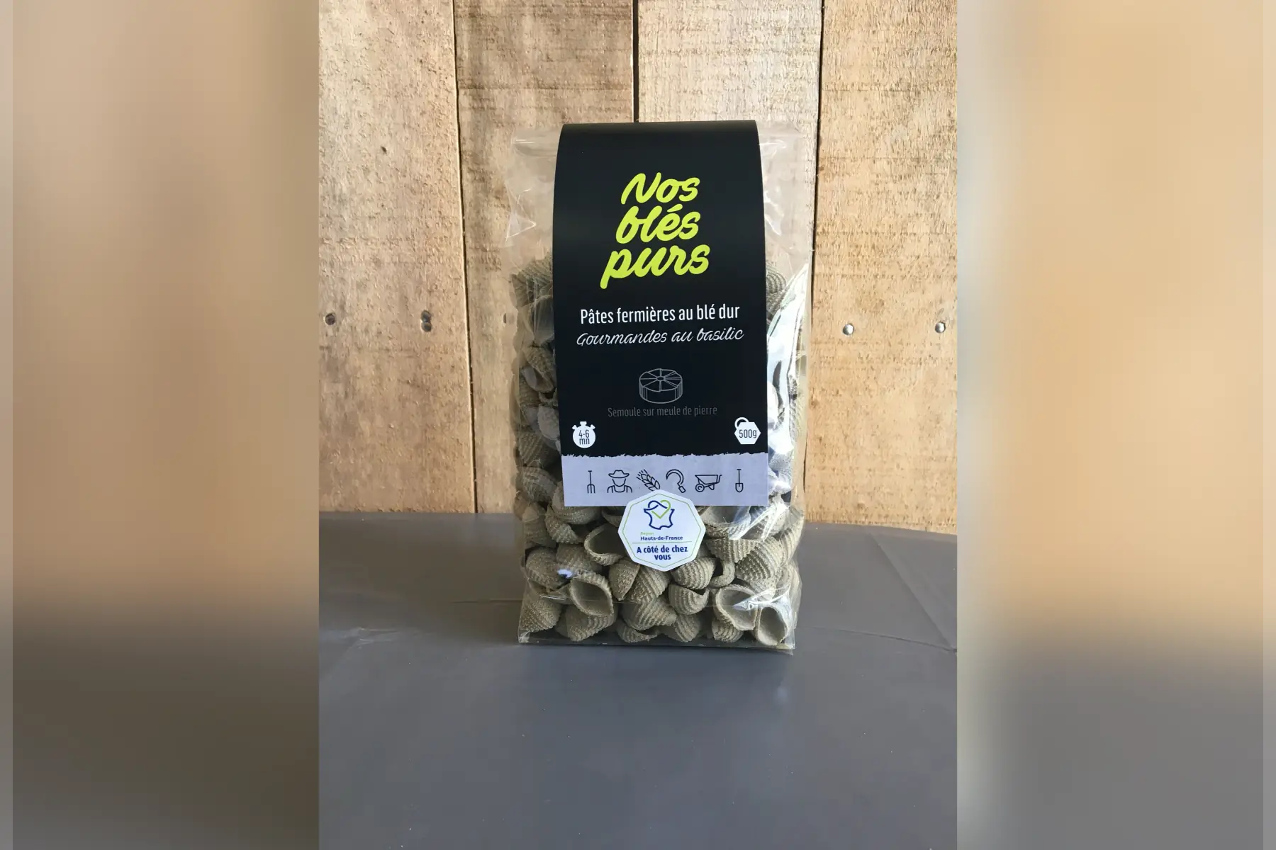 gourmandes au basilic-pâtes fermières au blé dur