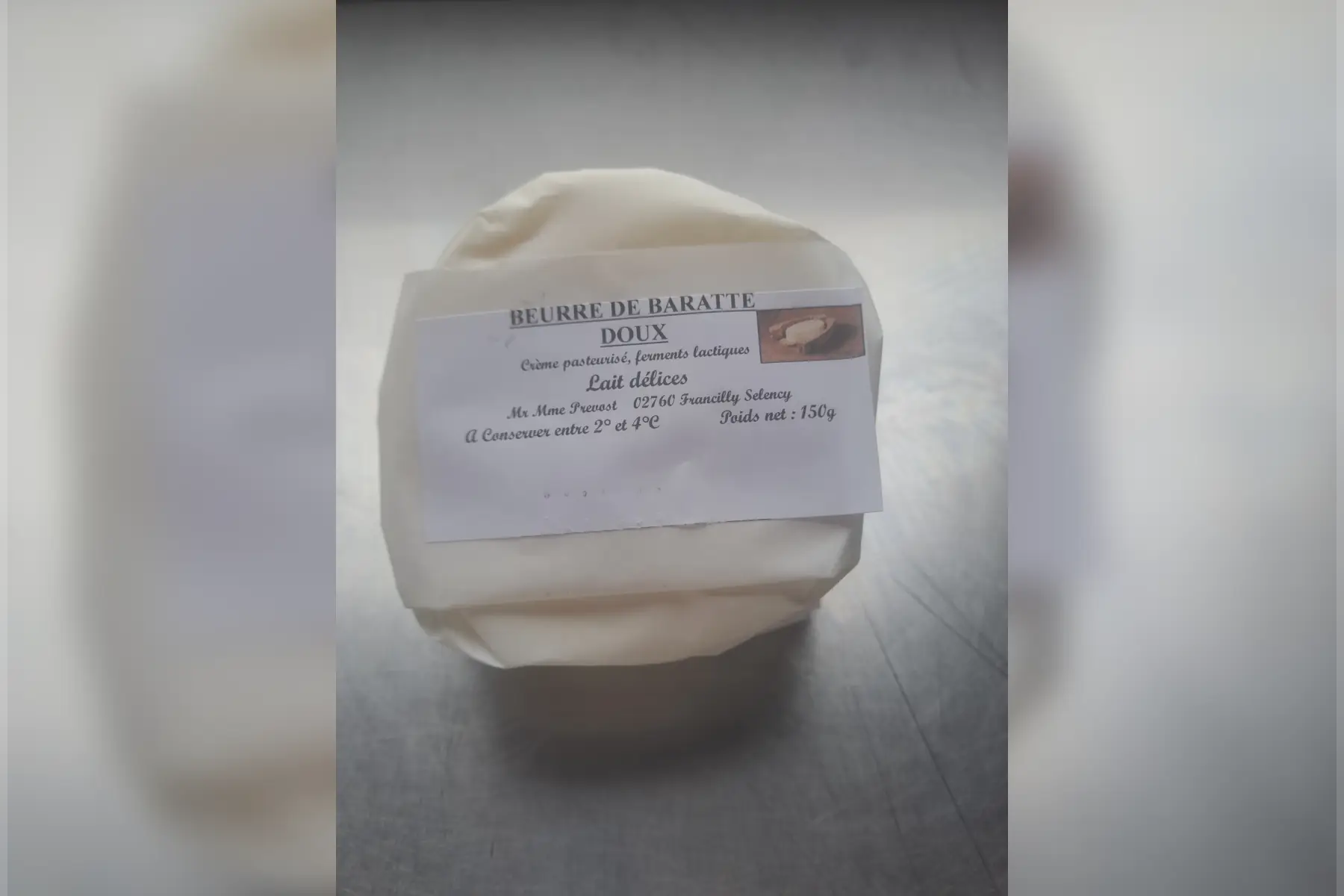 beurre de baratte doux 150g