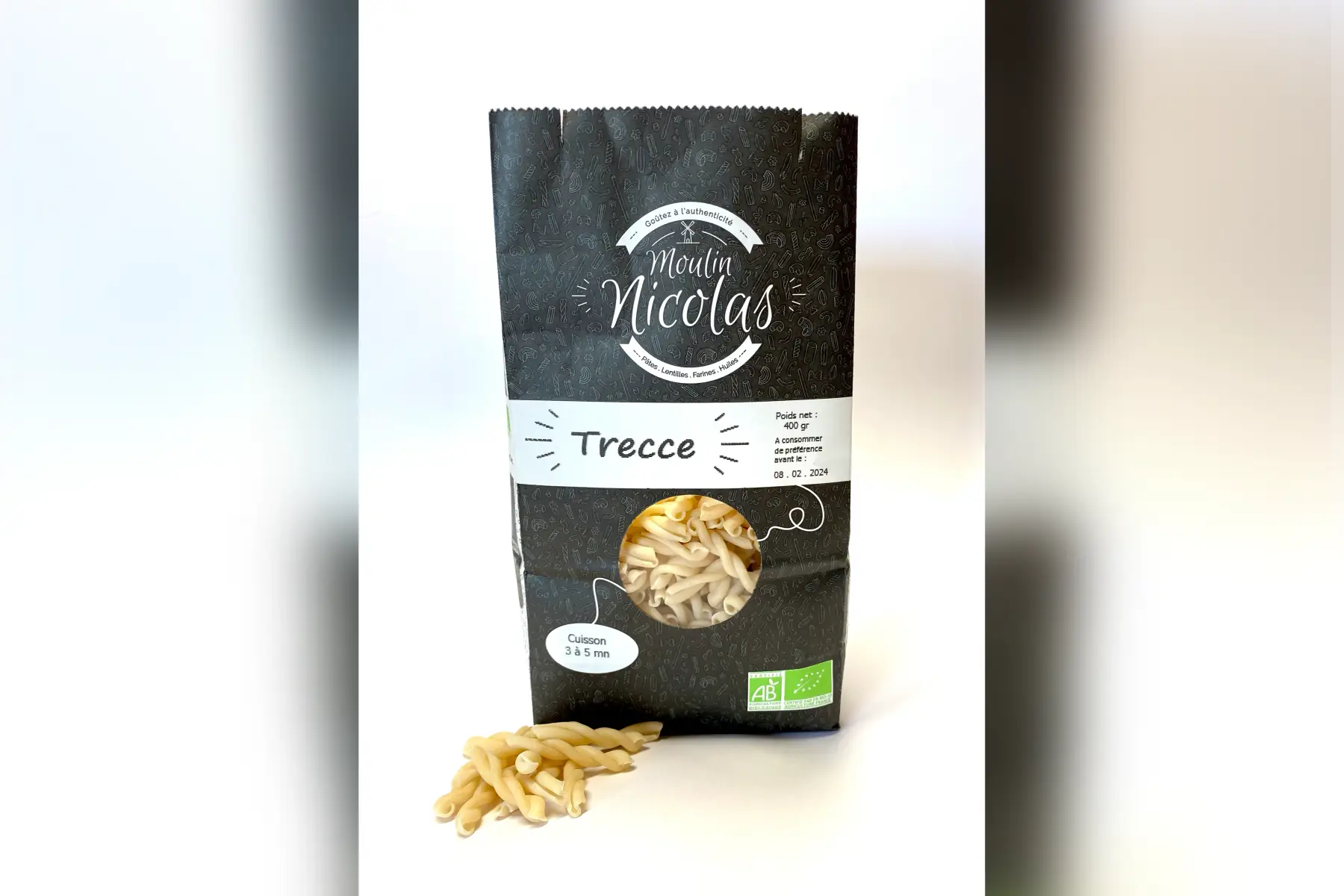 pâtes blanches trecce