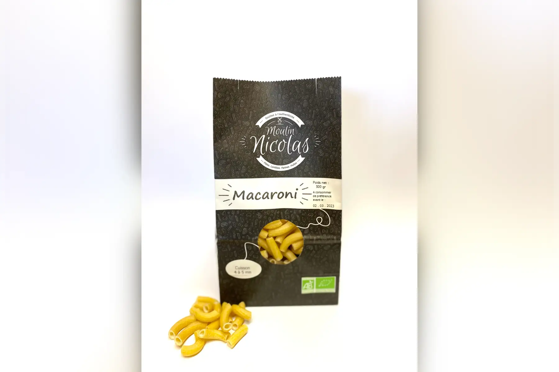 pâtes blanches macaroni long