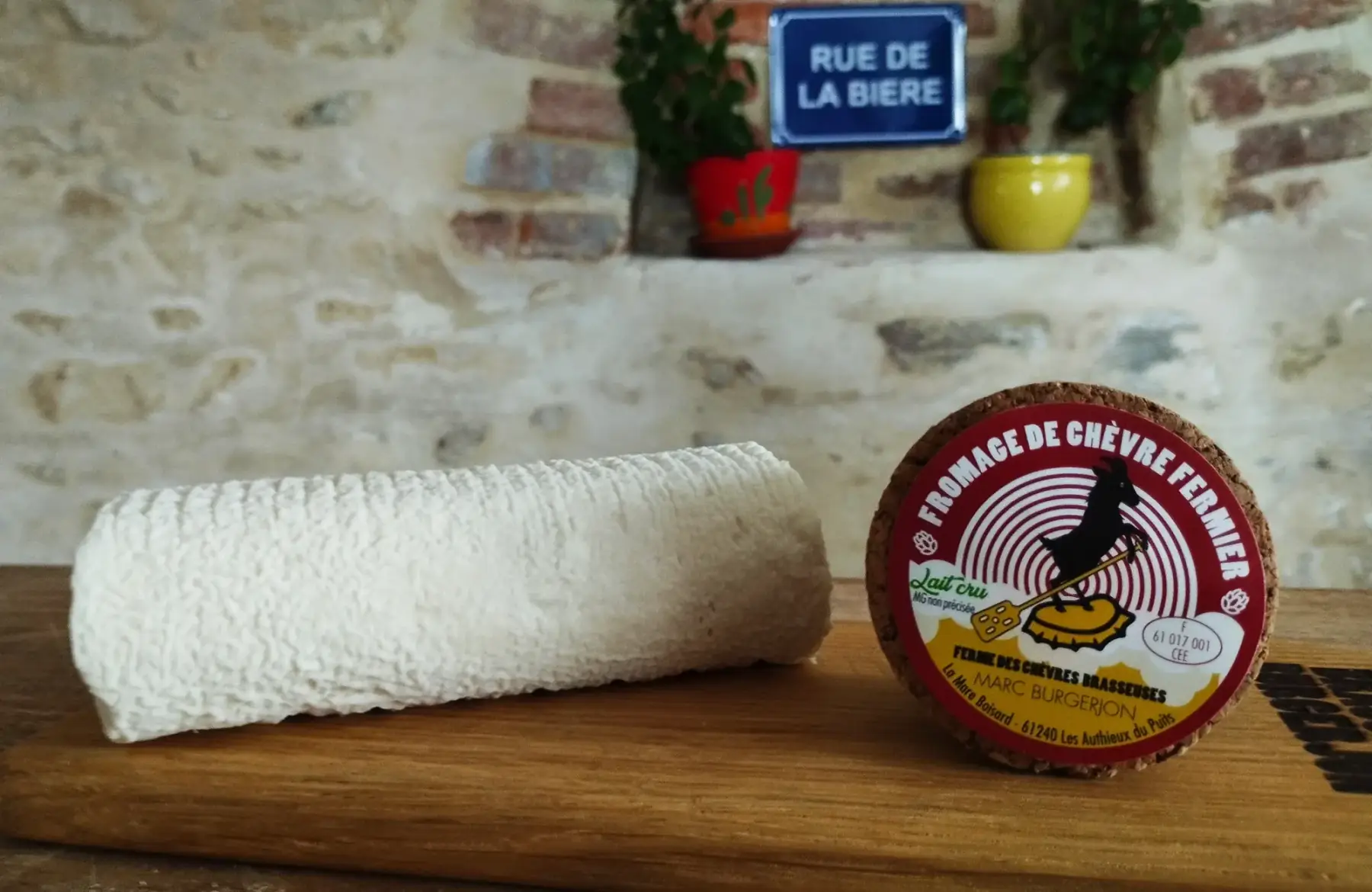 fromage de chèvre - bûche blanche