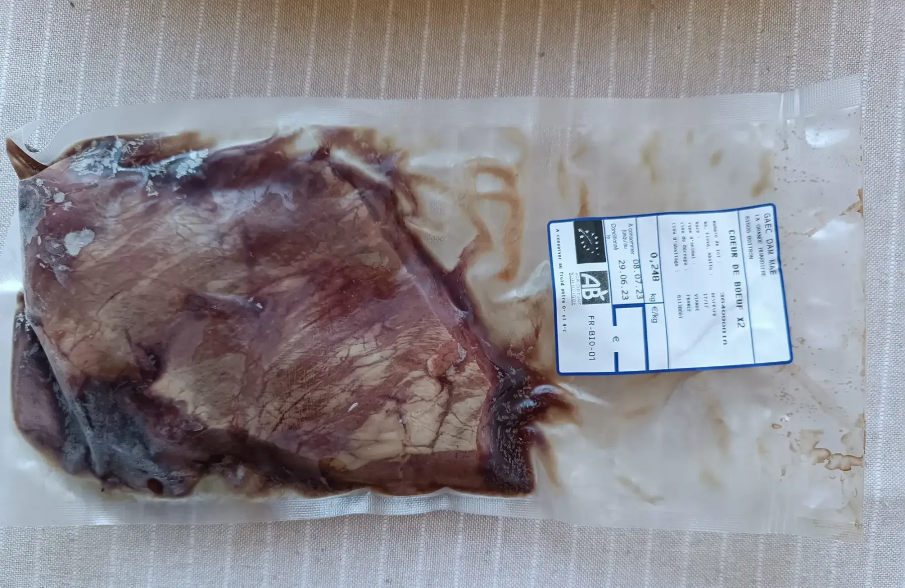 coeur de boeuf x2 tranches