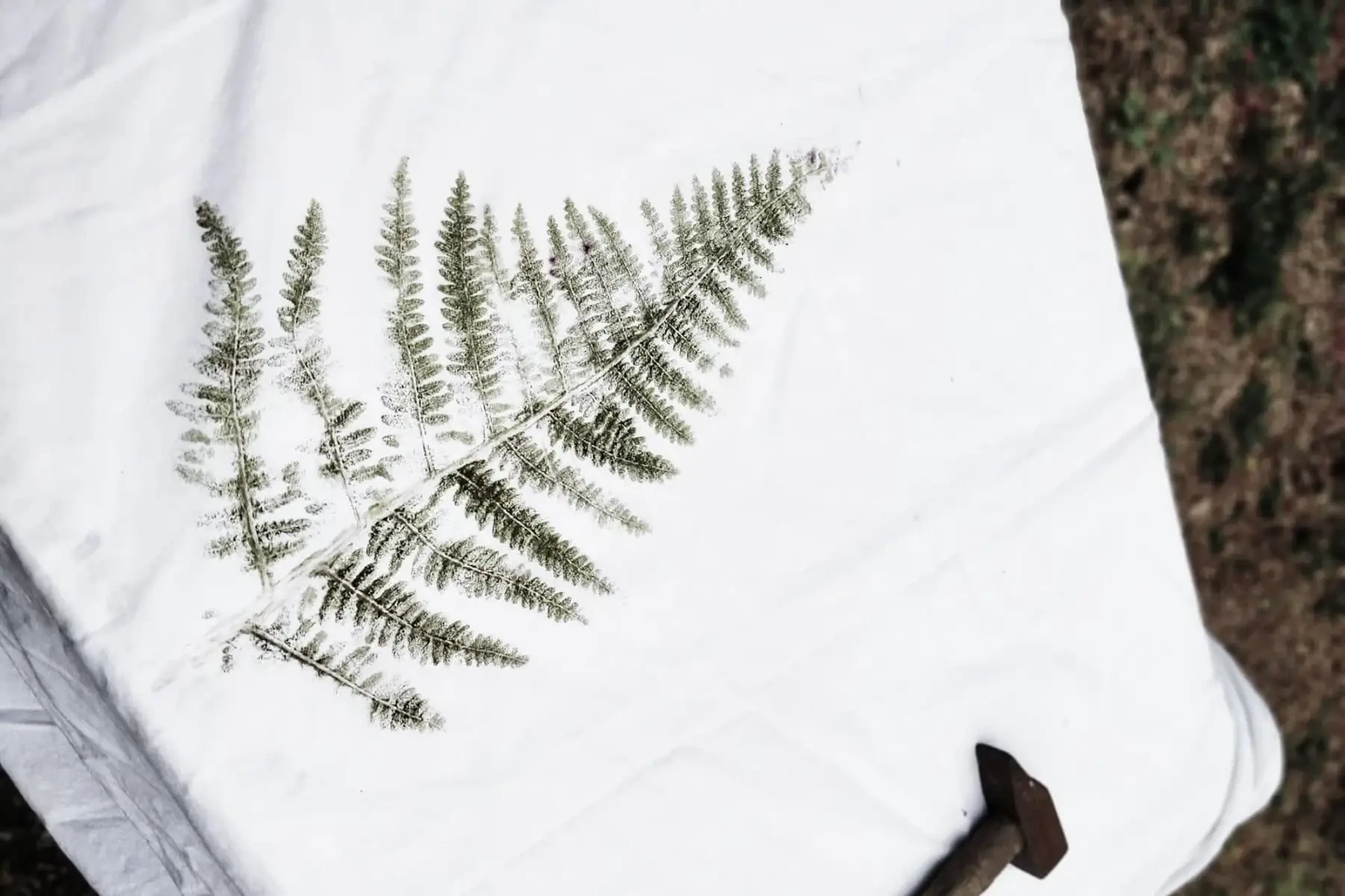 atelier teinture végétale : martelage