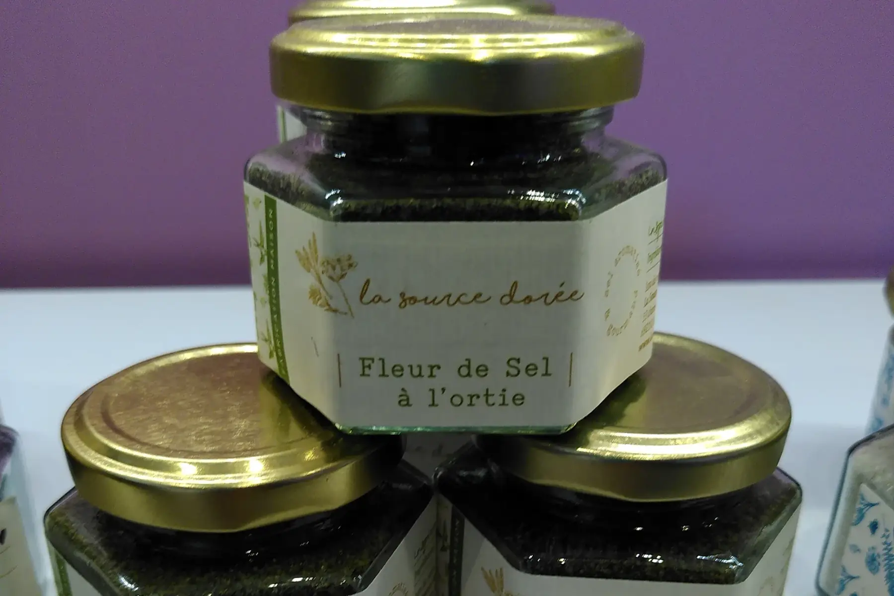 fleur de sel aromatisé à l'ortie