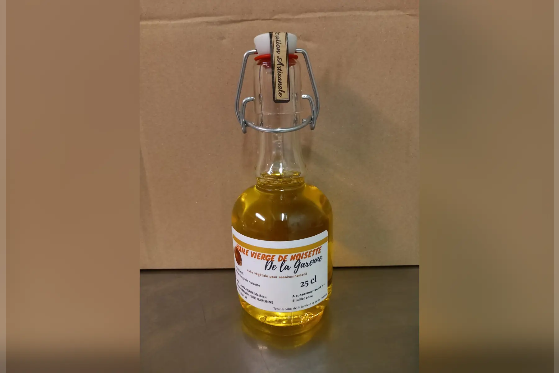 huile de noisettes
