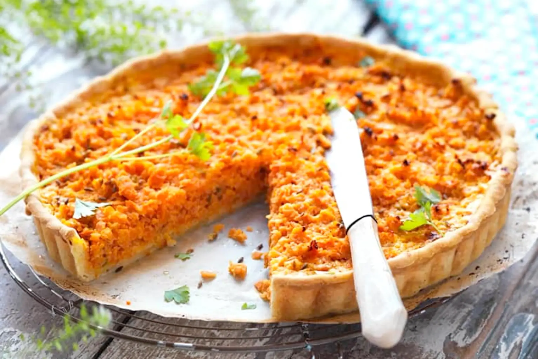 Tarte aux carottes et ricotta