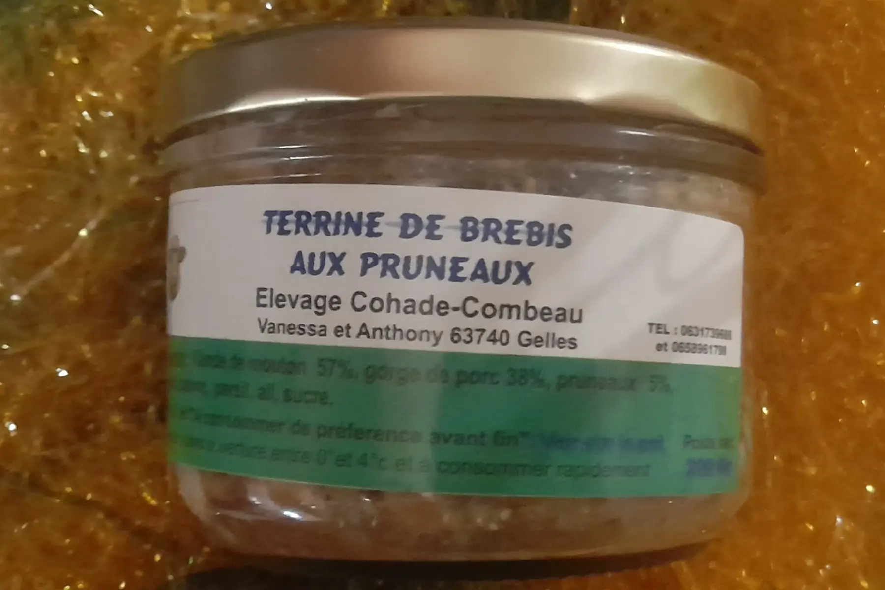 terrine de brebis aux pruneaux
