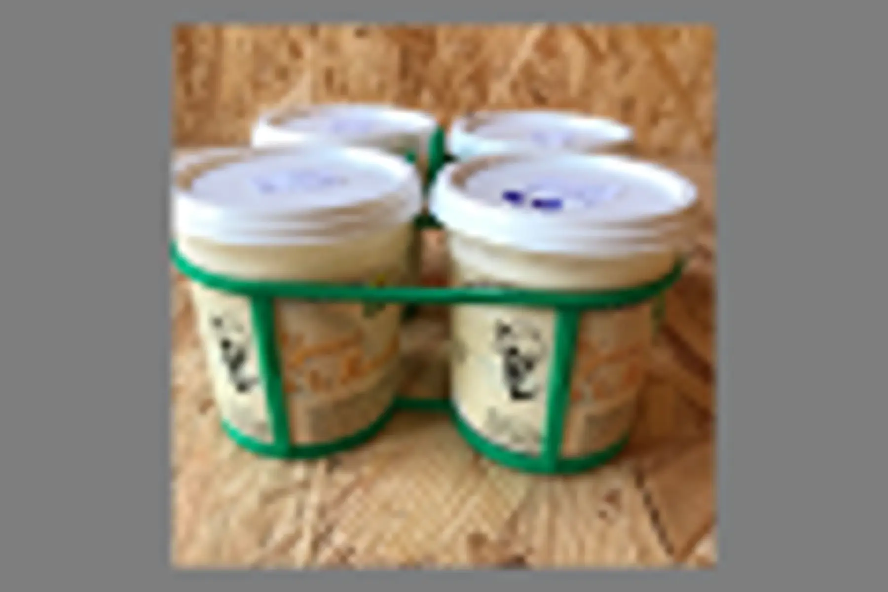 lot de 4 yaourts bio aromatisés à la noisette