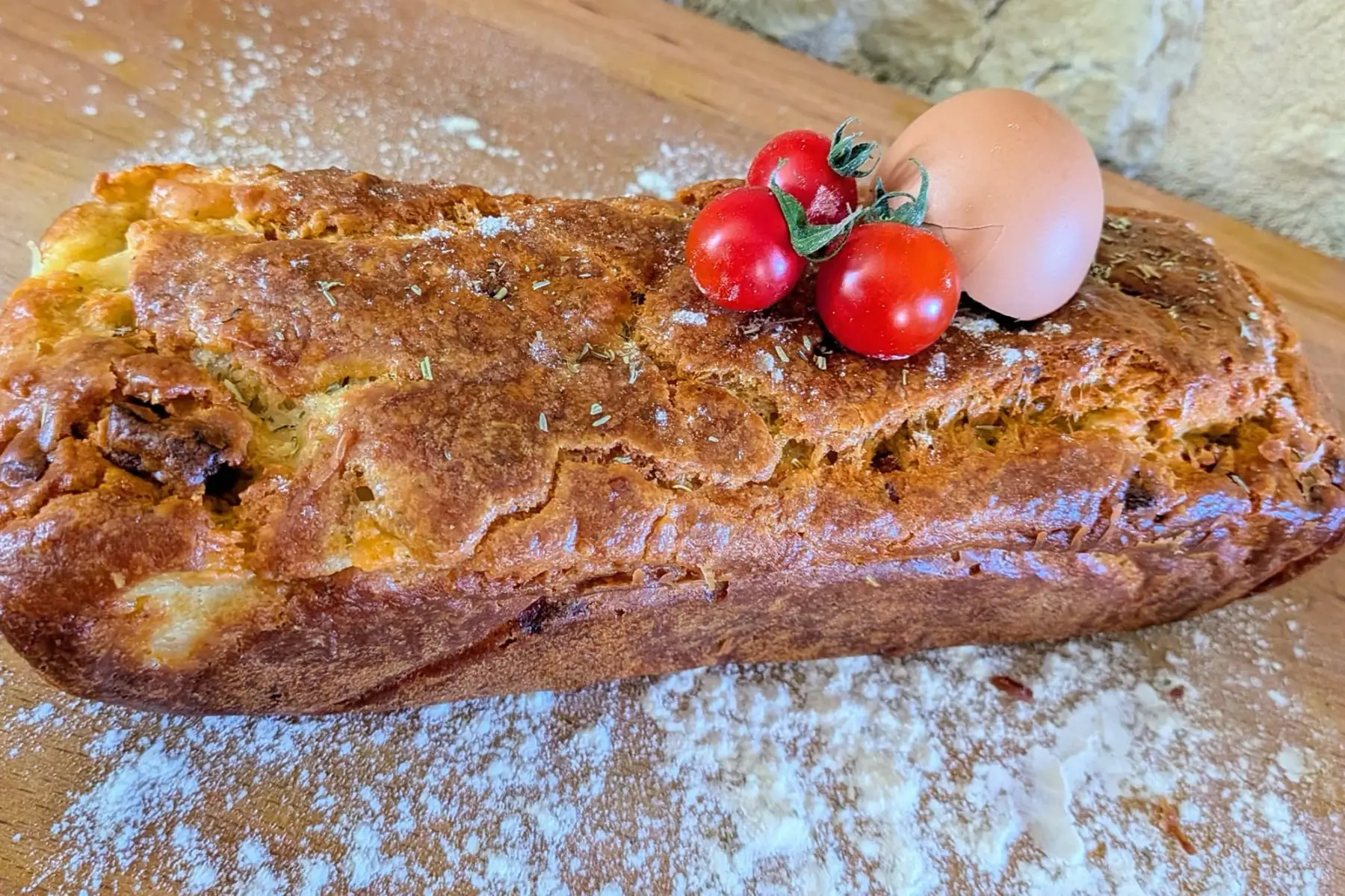 cake salée tomate chevre