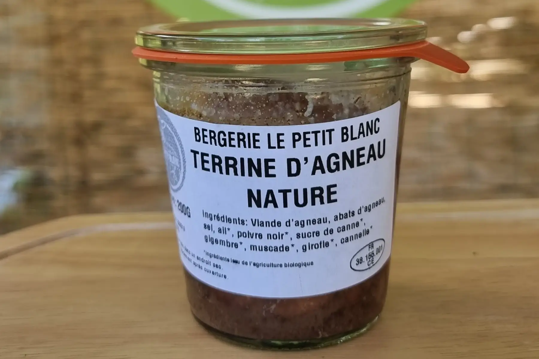 terrine nature d'agneau