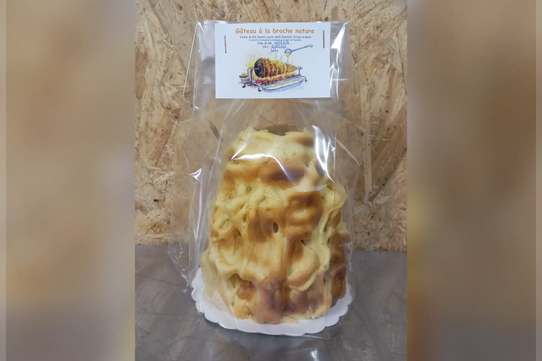 Gâteau à la broche nature