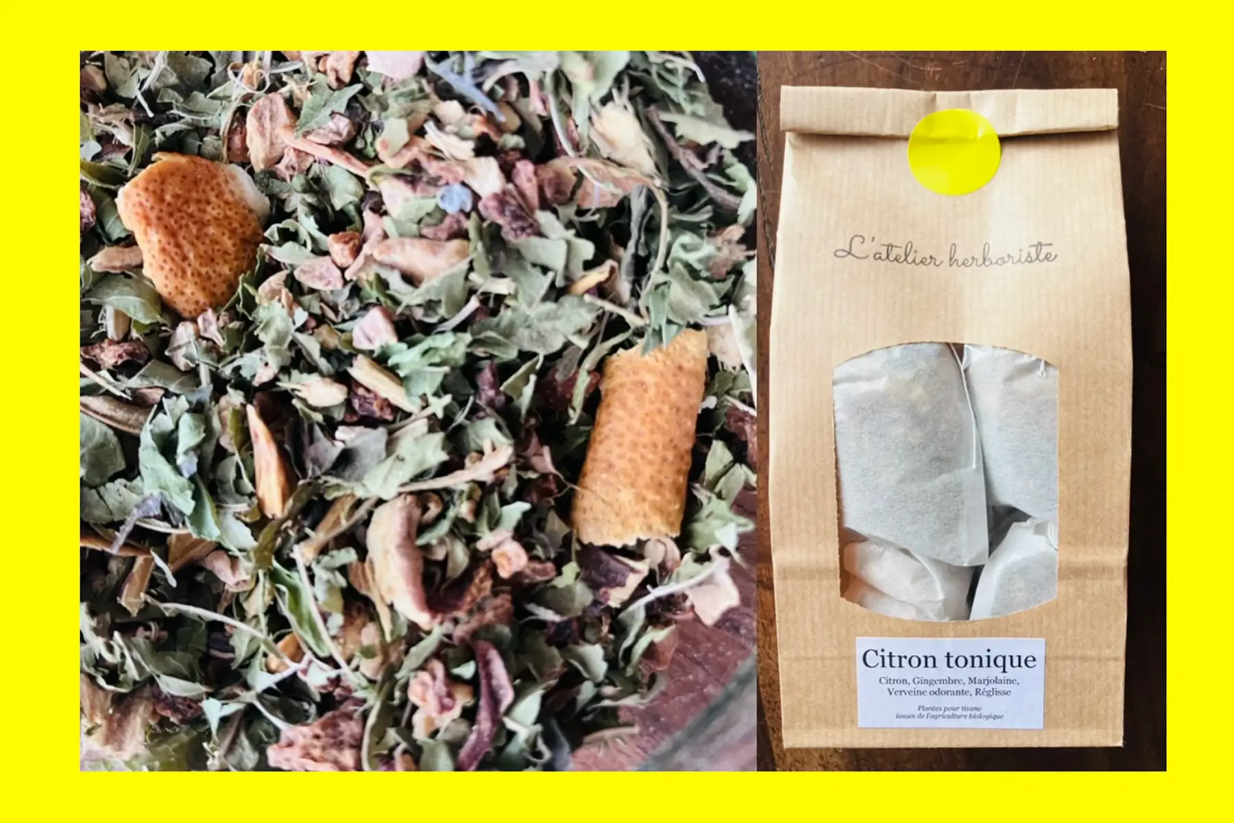 NOUVELLE RECETTE : Infusettes Citron tonique à base de 5 plantes
