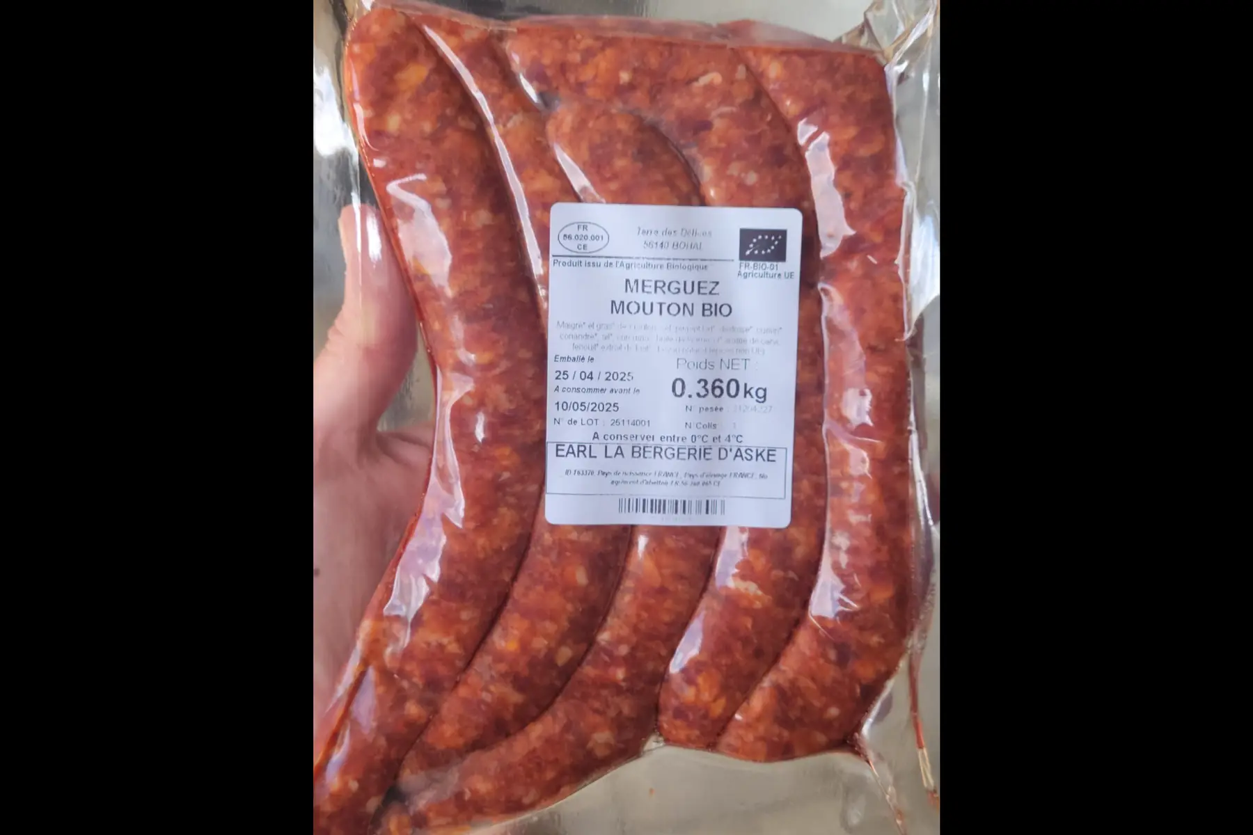 Merguez 100% mouton
