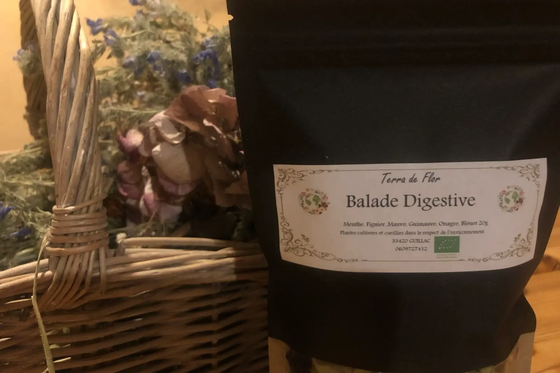 tisane fleurie: balade digestive