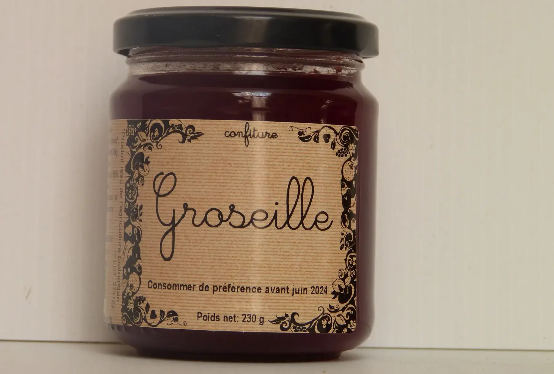 confiture de groseilles rouges