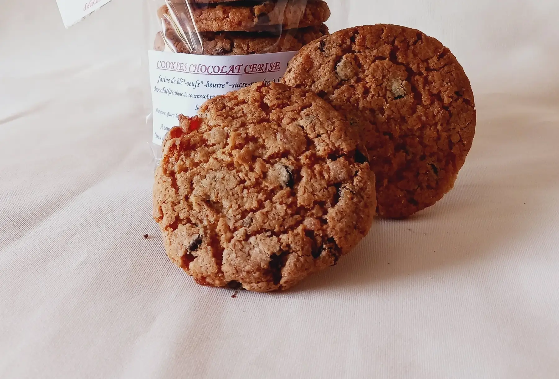 cookie chocolat cerise