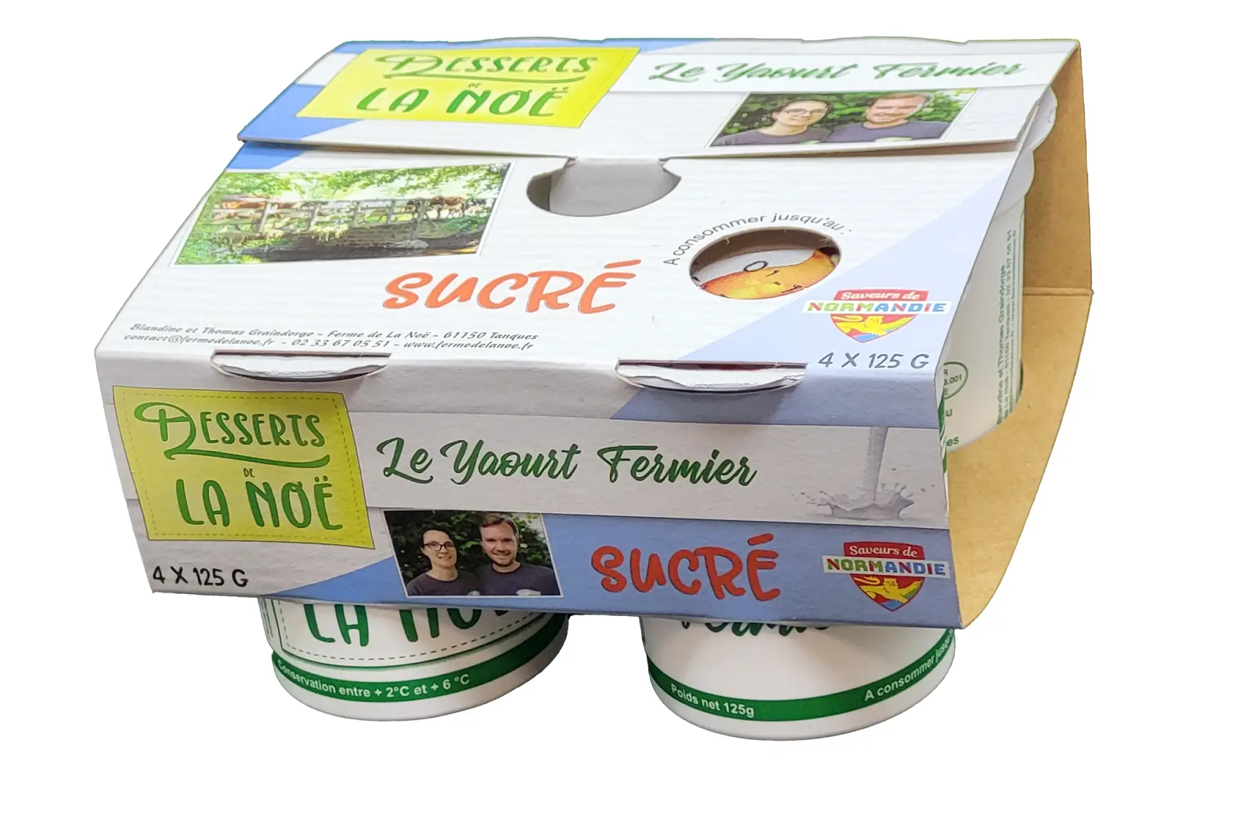 Yaourt nature sucré