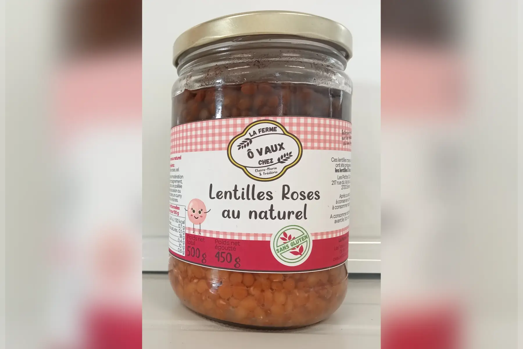 Lentilles Roses au naturel