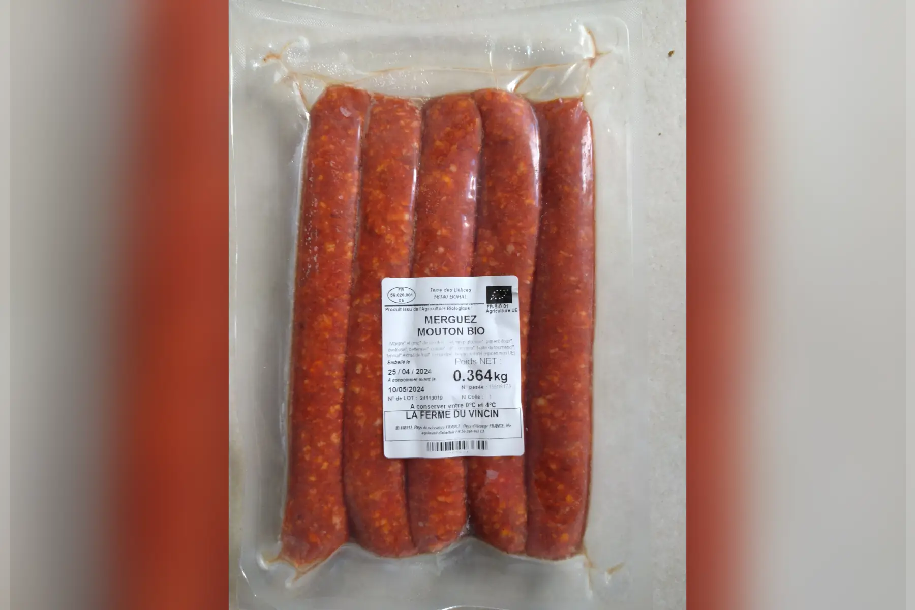 merguez 100 % mouton