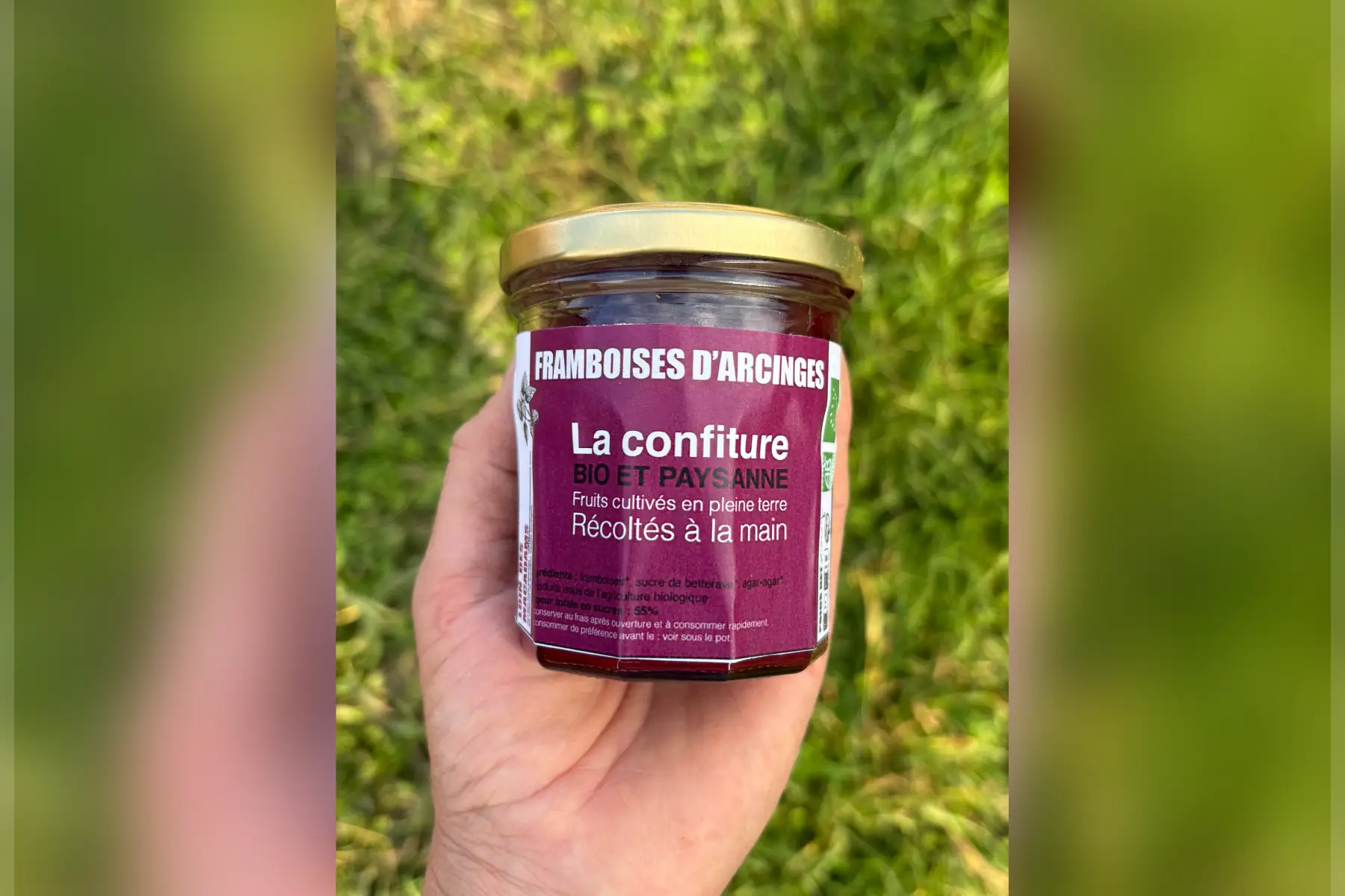 Confiture de framboises 220g