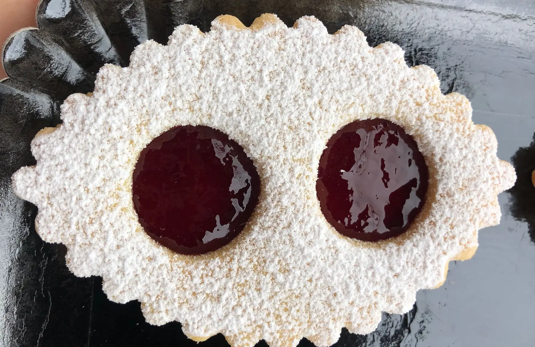 lunette à la gelée de framboise