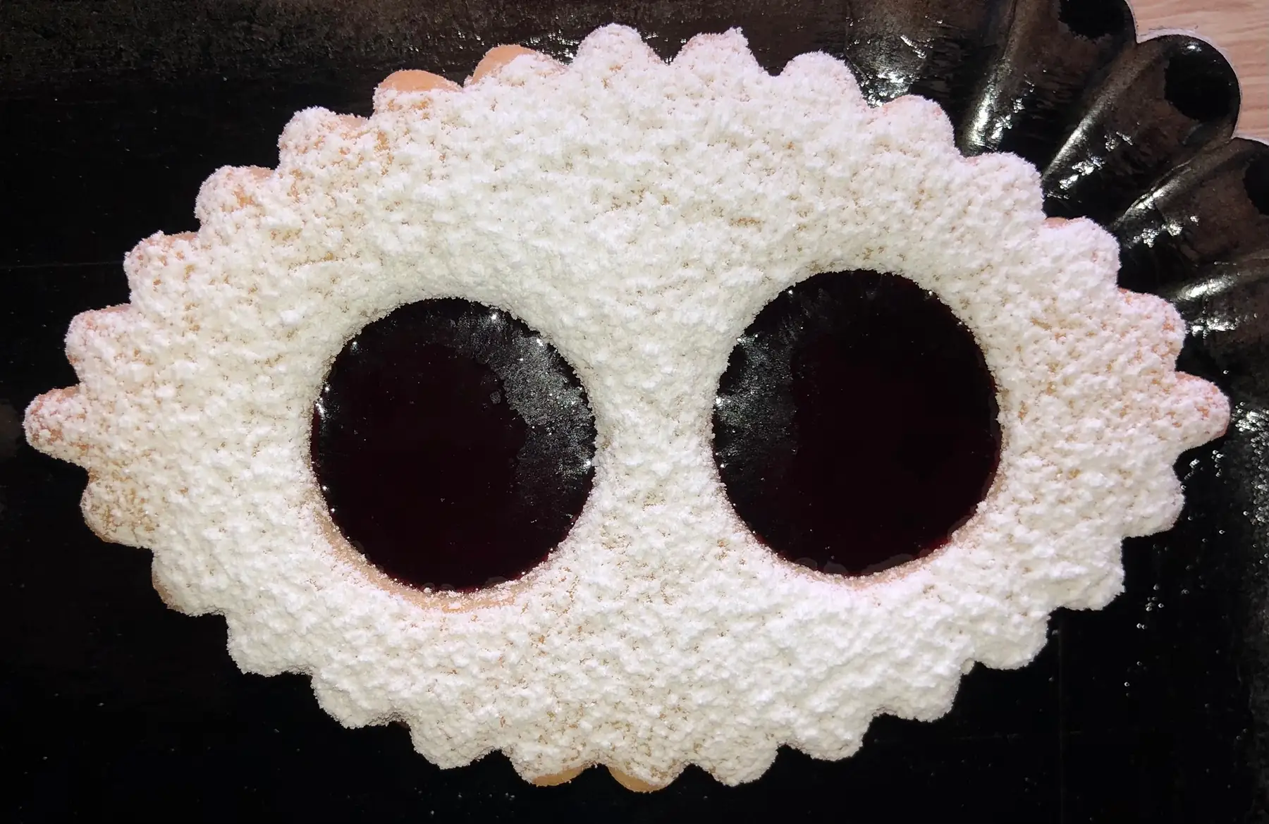 lunette à la gelée de myrtille