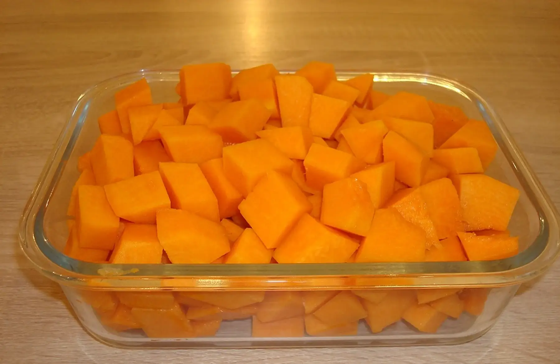 Cubes de courge musquée de Provence