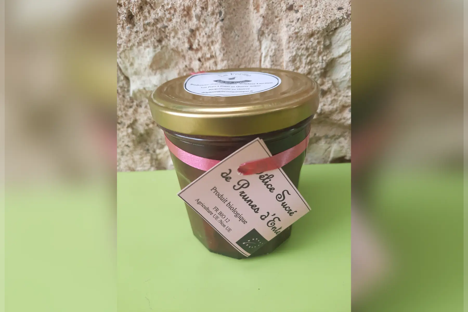 délice sucré de prunes d'ente