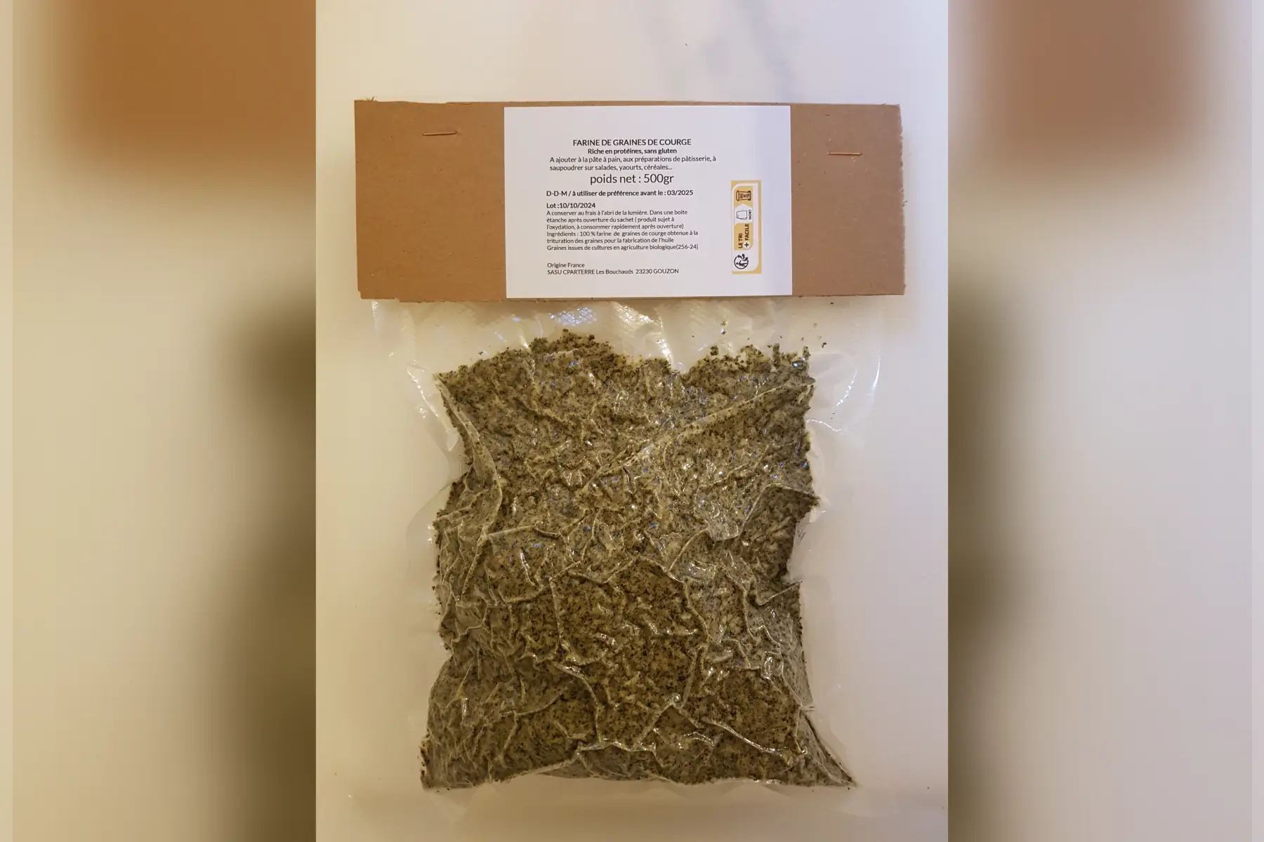 Farine de graines de courge