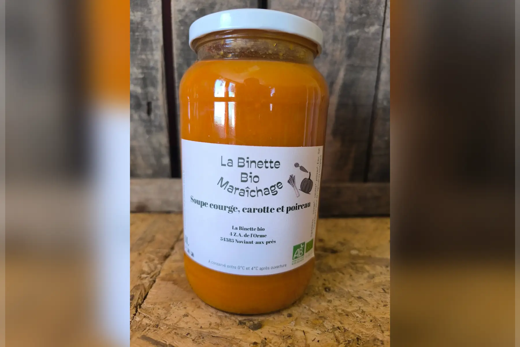 soupe courge, carotte et poireau