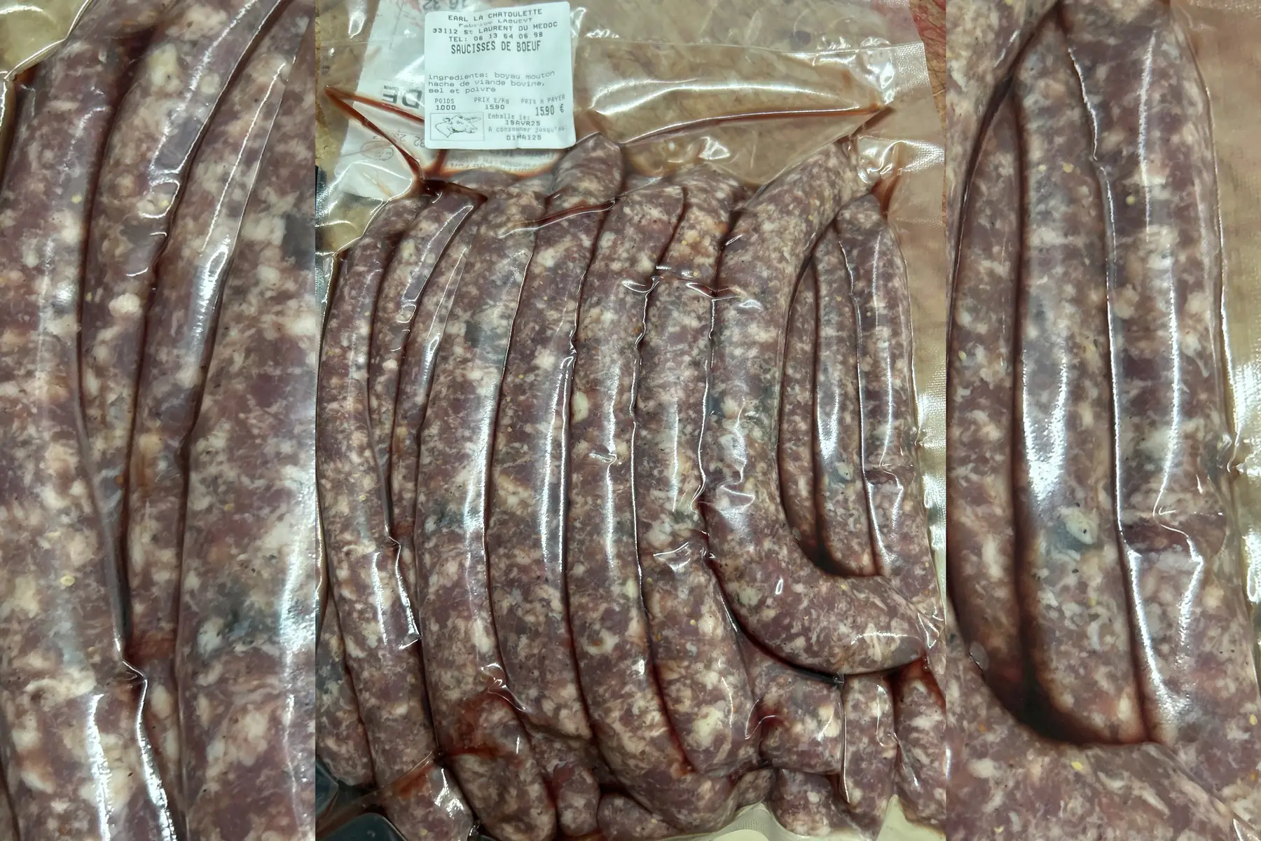 Saucisses de boeuf