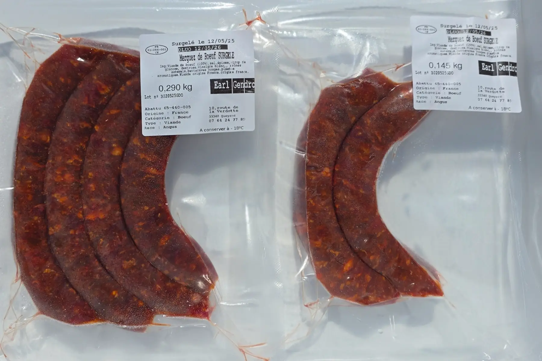 Merguez de boeuf Angus