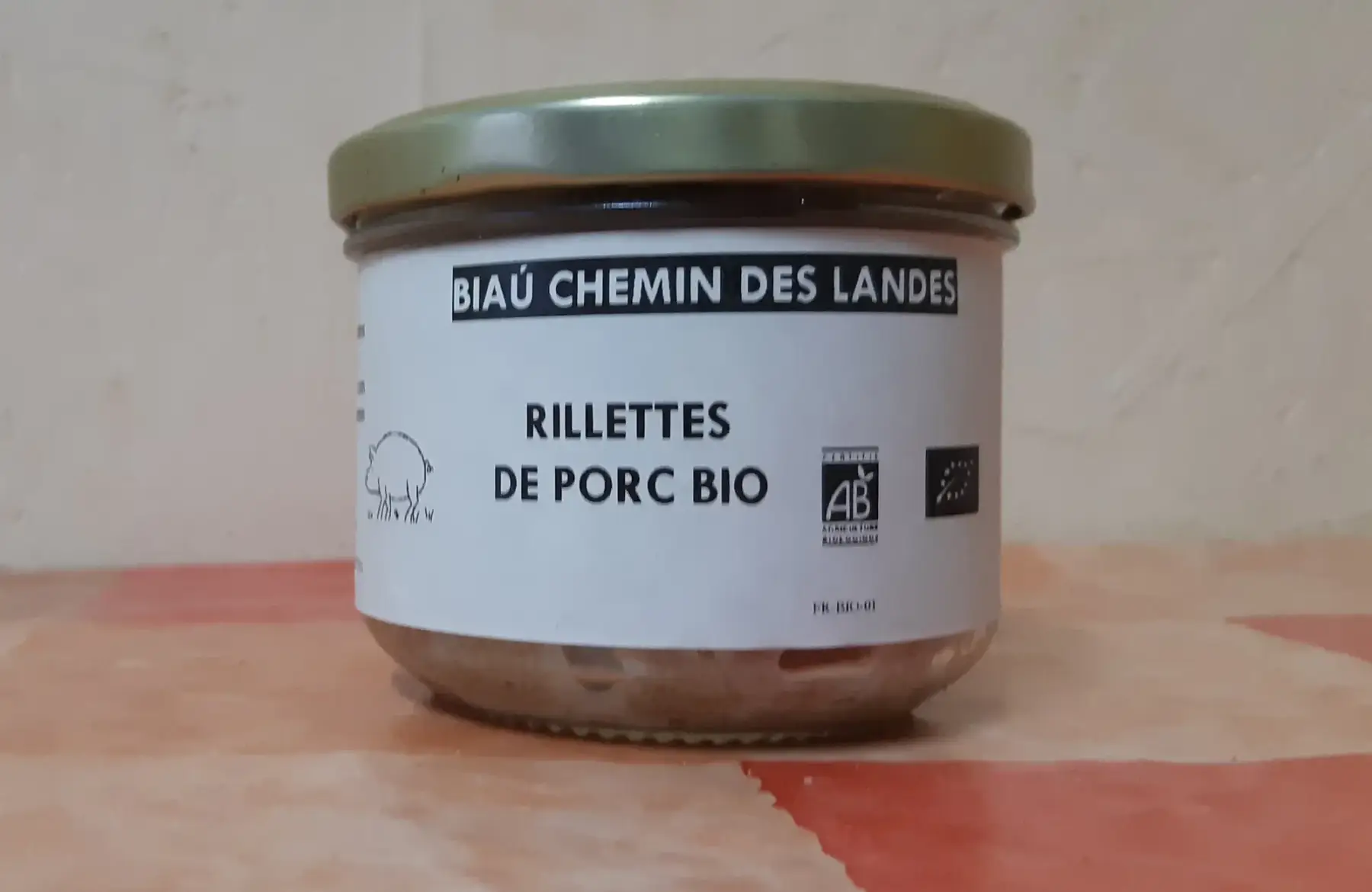 Verrine de rillettes bio