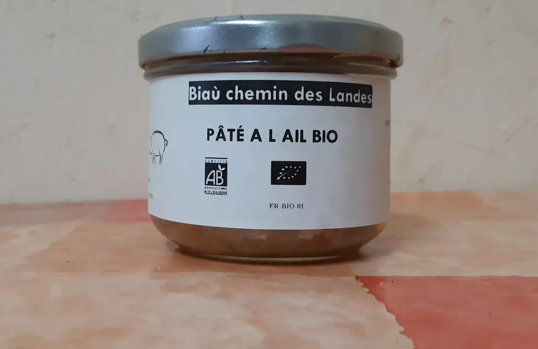 Verrine de pâté à l'ail bio