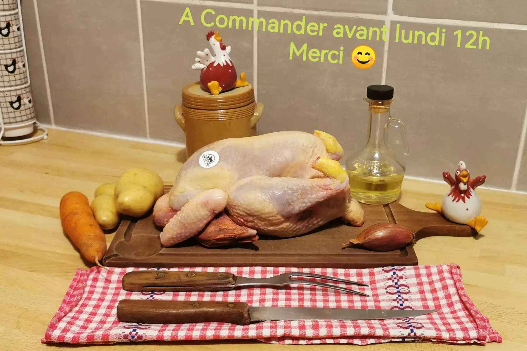 Poulet Fermier Prêt à cuire