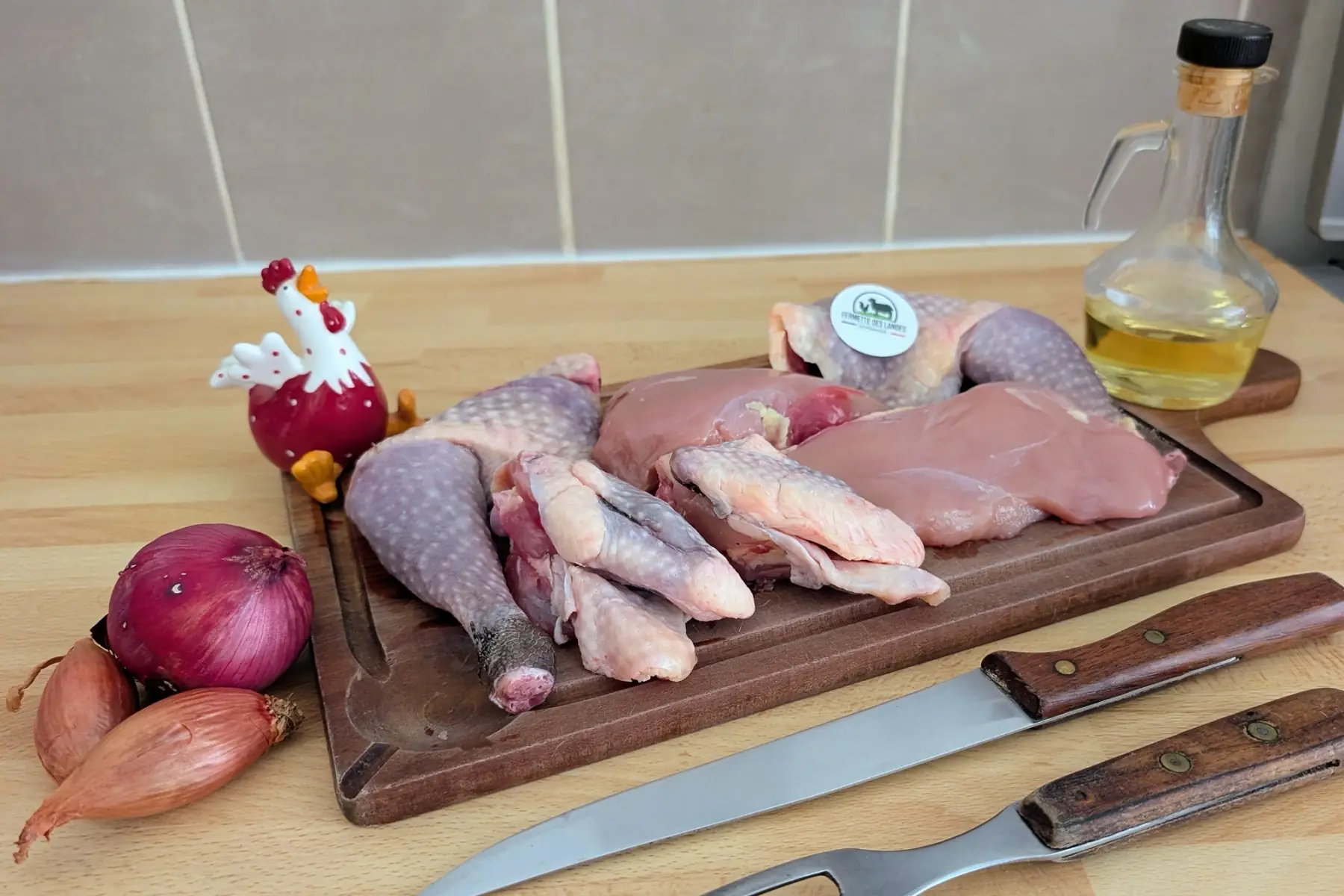 Pintade Fermière Découpe en morceaux
