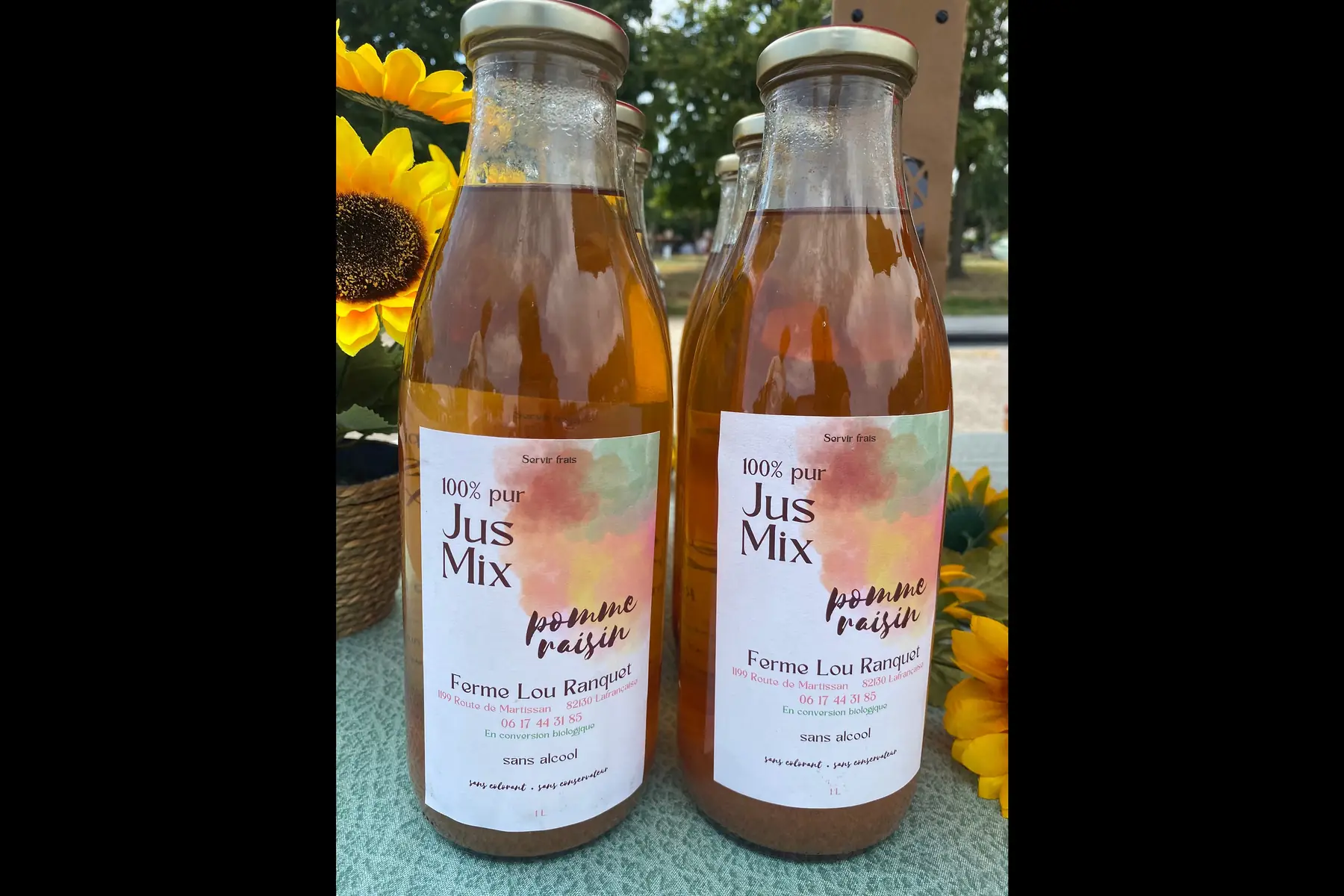 Jus mix pomme raisin