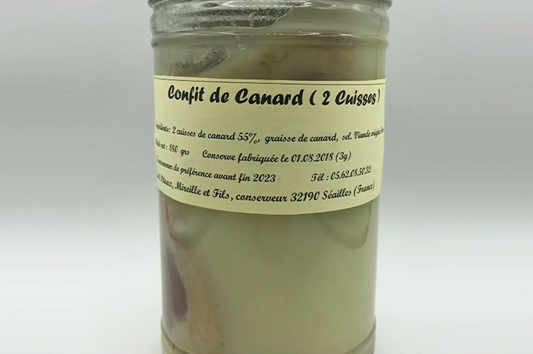 Cuisses de canards confits (2) 880g