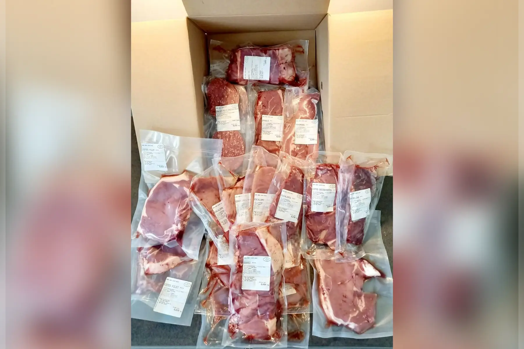 Colis de Viande de Boeuf 5 Kg (selon disponibilité)