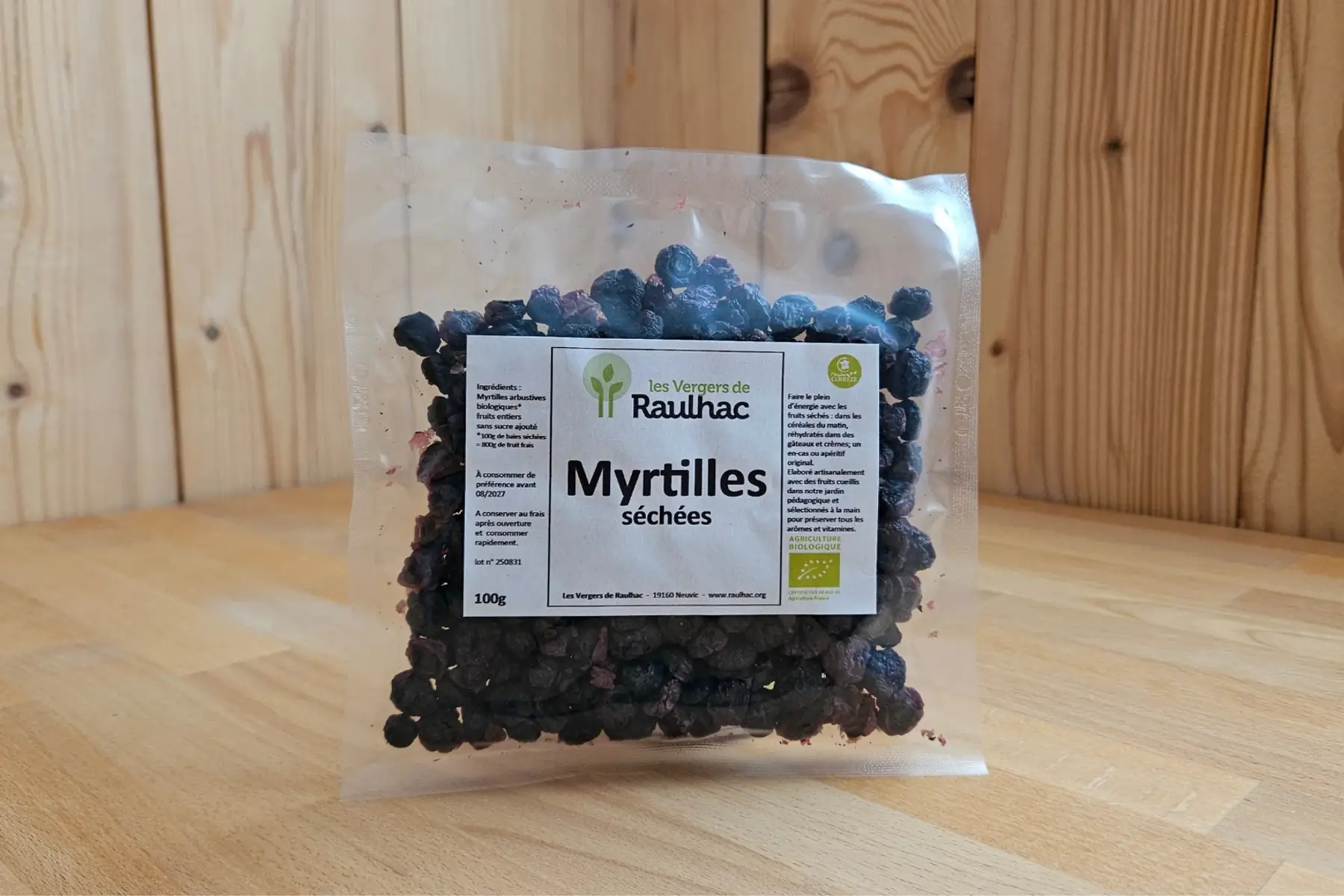 Myrtilles séchés BIO