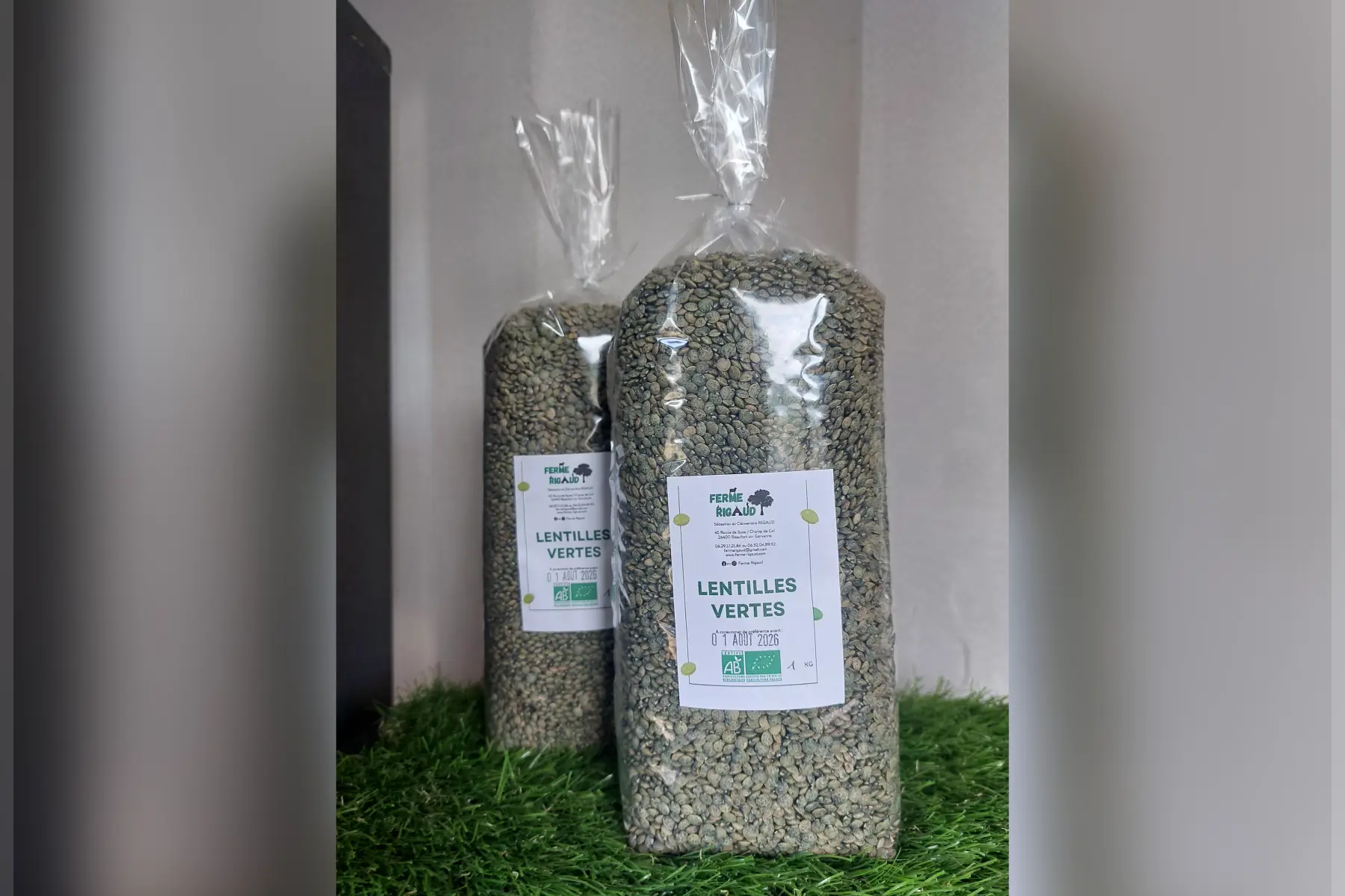 Lentilles vertes sèches