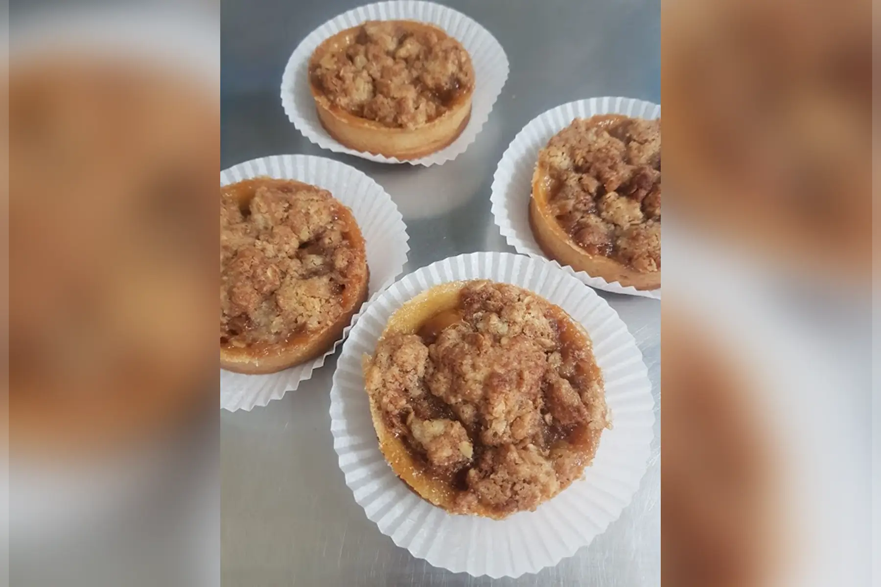 Tartelette crumble mirabelles