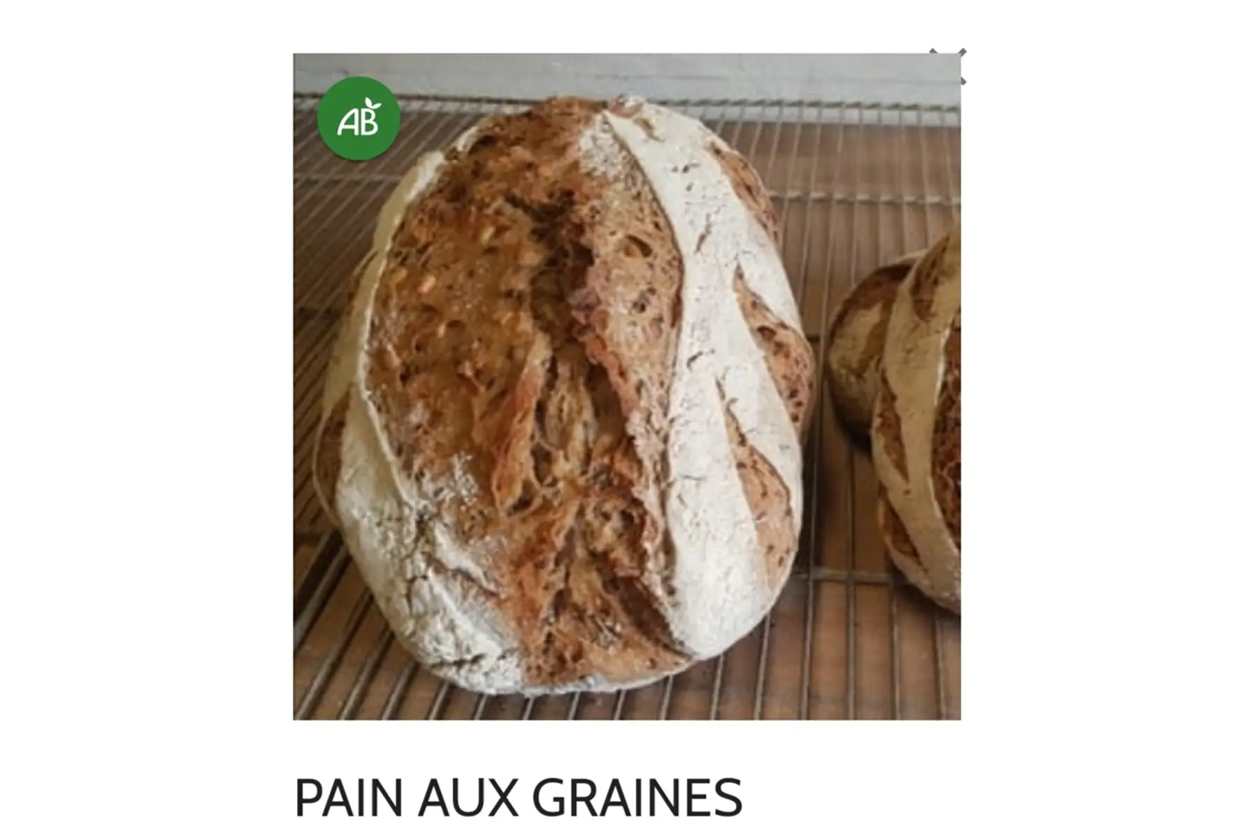 Pain aux graines 1kg façonné à la main