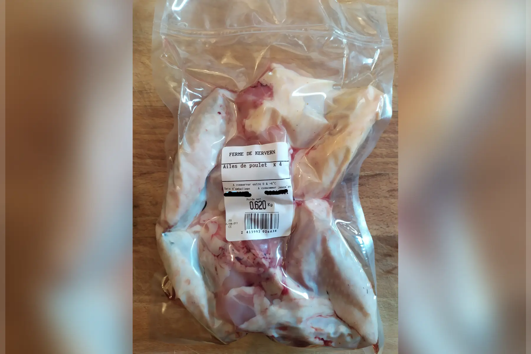 Ailes de poulet fermier AB sous-vide