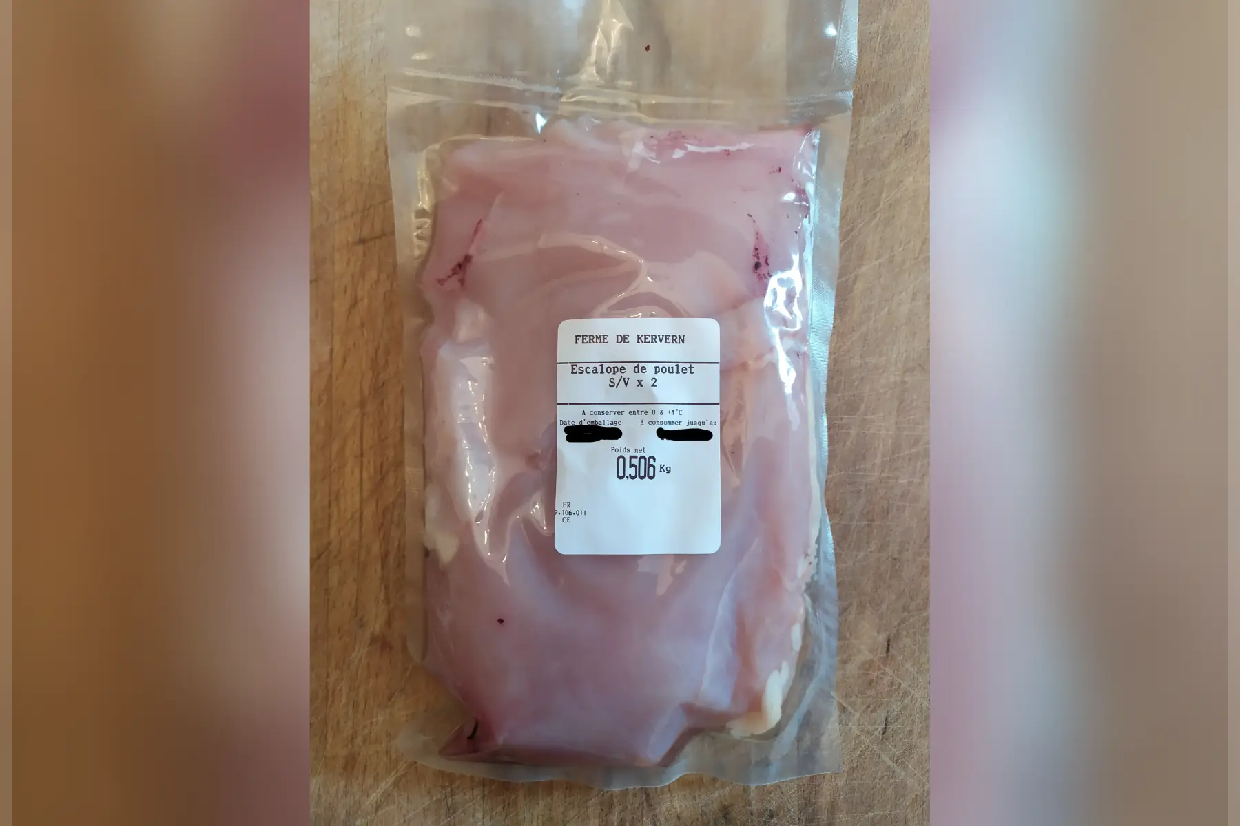 Filets de poulet fermier sous-vide par 2