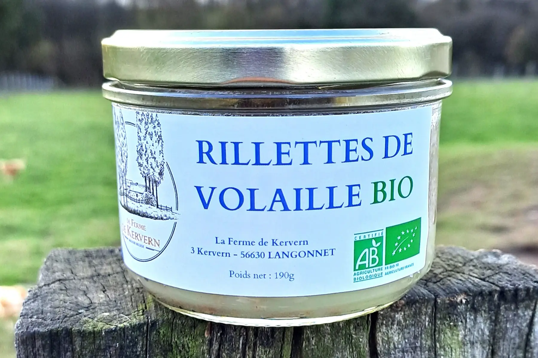 Rillettes de volaille nature 190 g