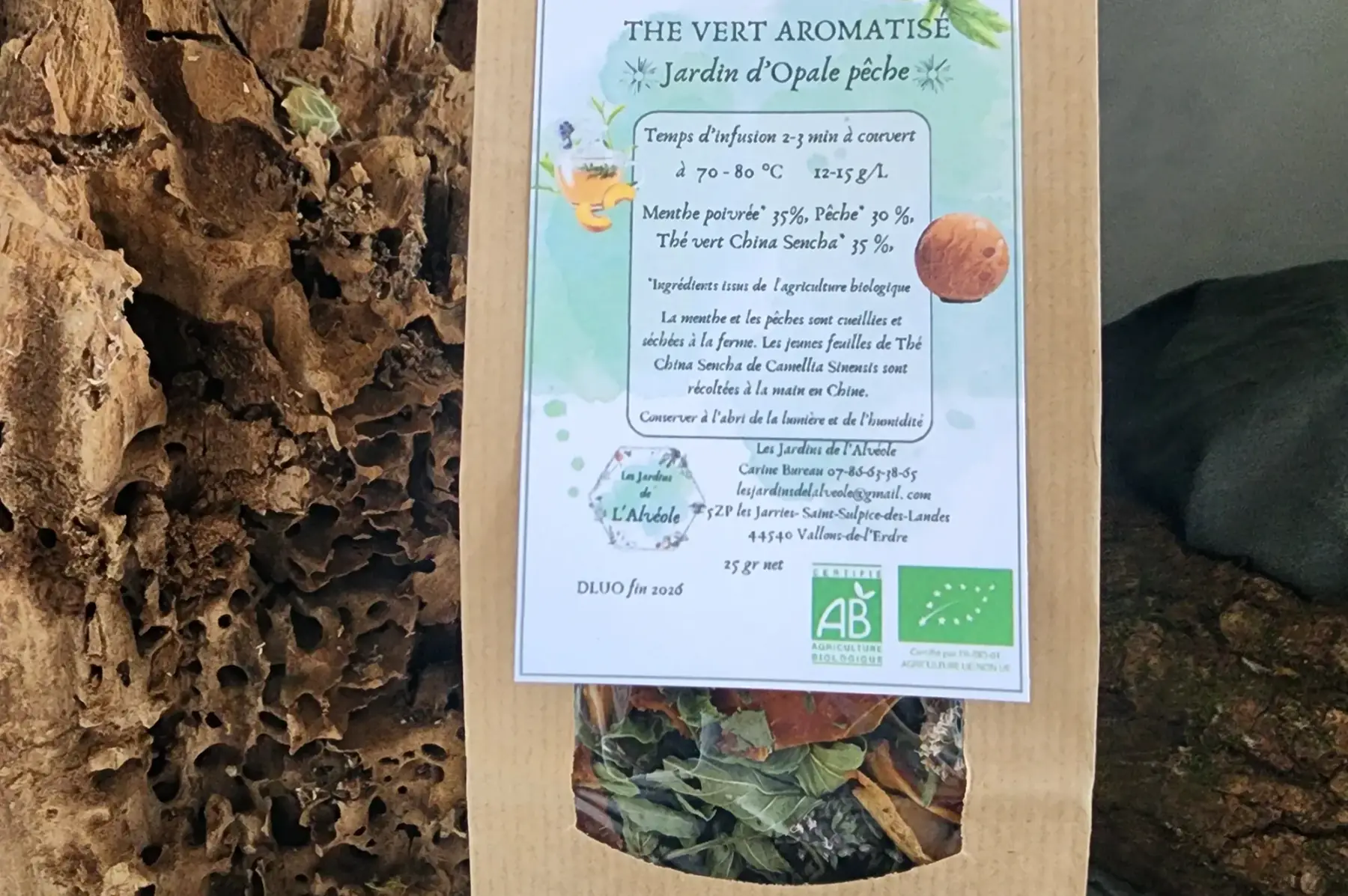 Thé Jardin d'Opale pêche